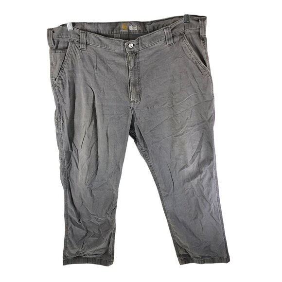 Carhartt Work Pant Relaxed Fit Rugged Flex Canvas Gray 102291 42x28 Actual 42x26 - Picture 1 of 5